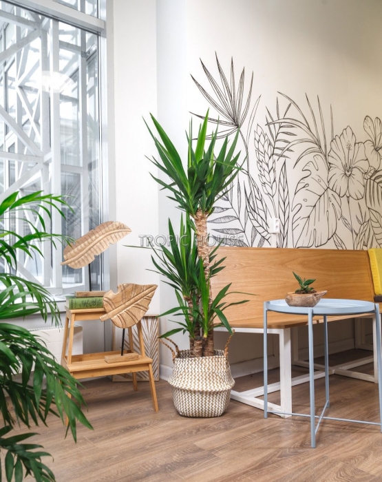 Корзина большая белый зигзаг