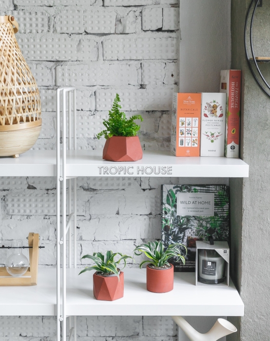 Кашпо бетонное настольное ТН 30