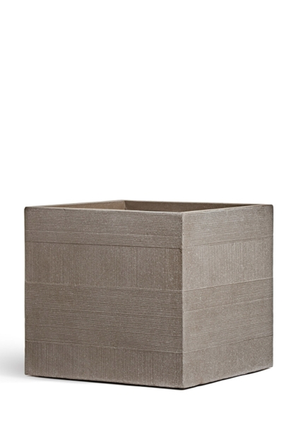 Кашпо TREEZ ERGO, Graphics, Куб, Капучино