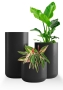 Кашпо CONCRETIKA TOPPER NERO