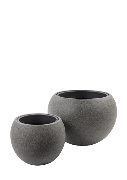 Кашпо Globe Rock2-grey