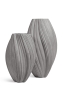 Кашпо TREEZ Effectory, Dune, Высокая дизайн-ваза, Дымчато-серый песок