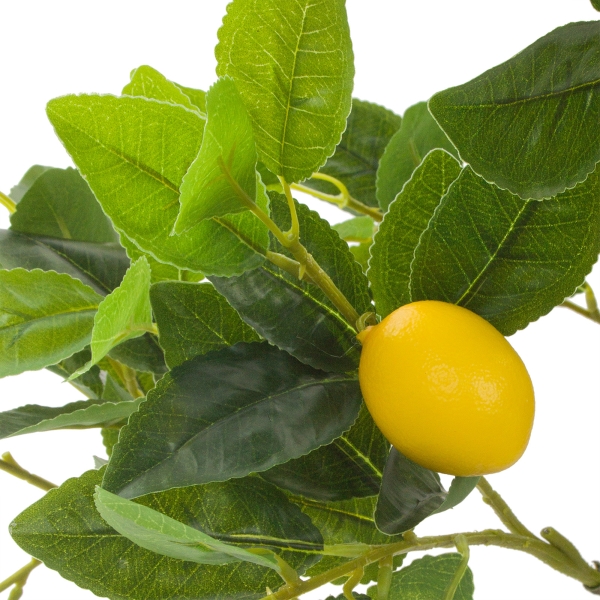 Дерево искусственное в кашпо "Лимон", H90 см