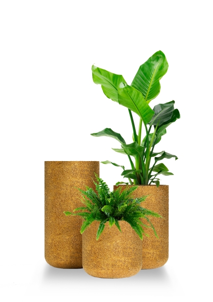 Кашпо CONCRETIKA TOPPER RICH GOLD