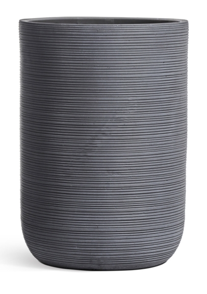 Кашпо TREEZ ERGO, TreeLine, Высокий цилиндр, Дымчато-серый бетон