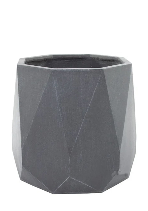 Кашпо Nobilis Marco "Diamond white grey Prizm" (файкостоун), D55хH49 см