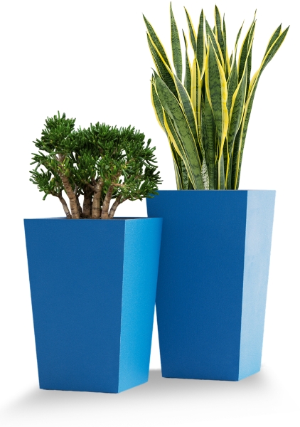 Кашпо CONCRETIKA CONIC CLASSIC COBALT