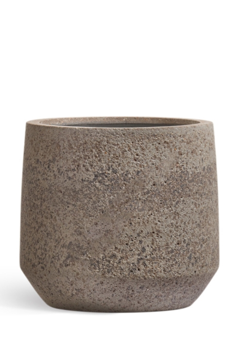 Кашпо TREEZ ERGO, Трапециевидная чаша, Песок серый беж