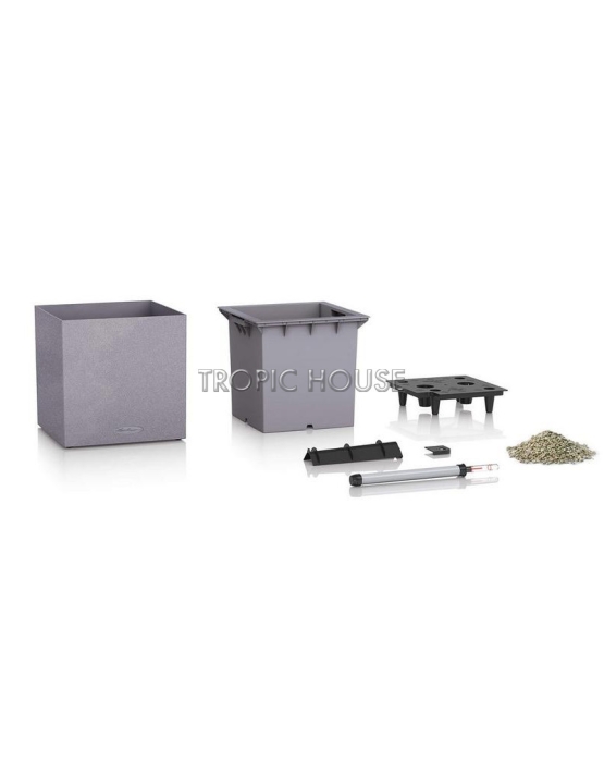 Кашпо LECHUZA CANTO Stone low 30х30 см