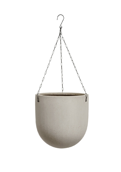 Кашпо TREEZ Effectory, Чаша подвесная, Белый песок