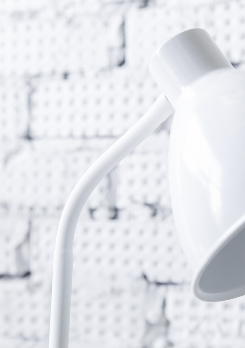 Торшер для фитолампы напольный белый