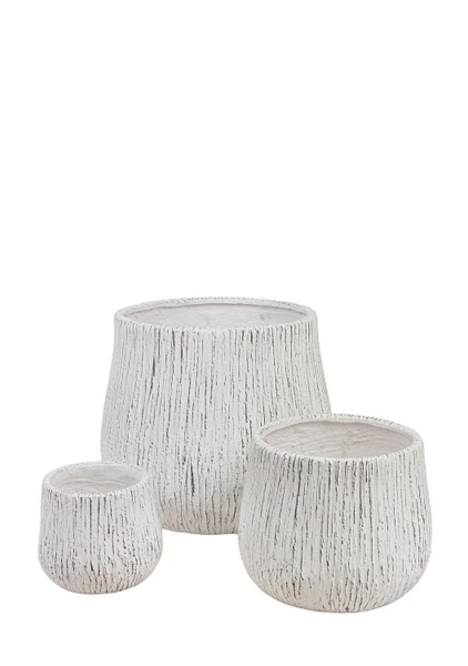 Кашпо Nobilis Marco Ribs grey Jaze