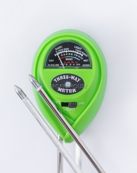 Прибор для измерения влажности почвы, салатовый (круглый)