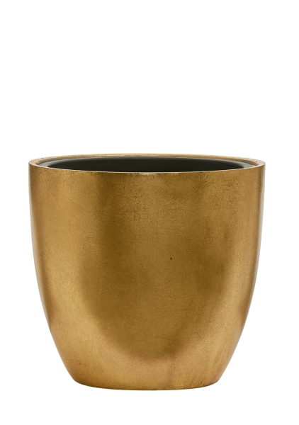 Кашпо TREEZ Effectory, Округлый конус, Сусальное золото