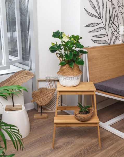 Корзина малая белый\крафт