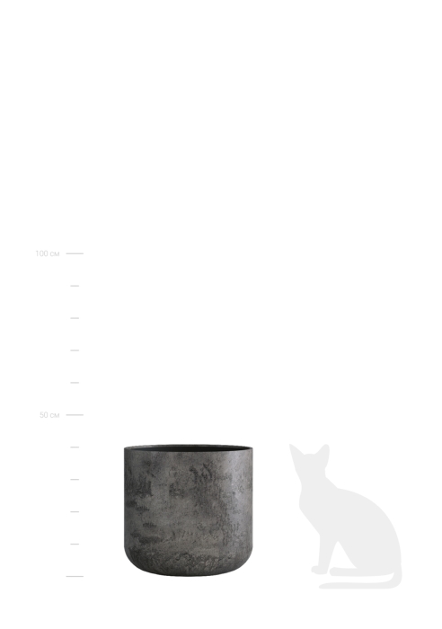 Кашпо CONCRETIKA TOPPER CONCRETE GREY DARK