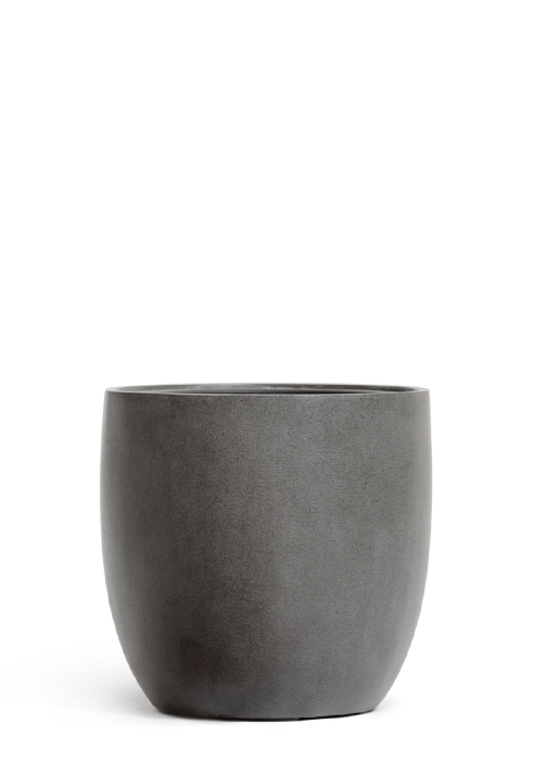 Кашпо TREEZ Effectory, Большой округлый конус, Тёмно-серый бетон