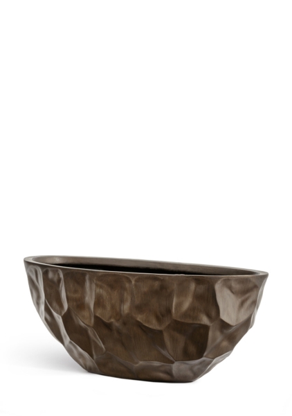 Кашпо TREEZ Effectory, Высокая лодка, Чернёная бронза