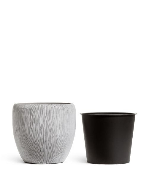 Кашпо TREEZ Effectory, Конус-Чаша, Слоновая кость