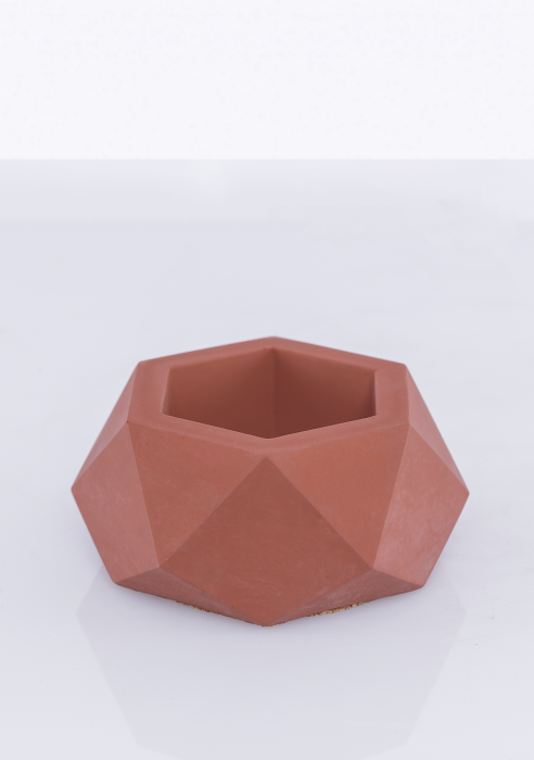 Кашпо бетонное настольное ТН 08