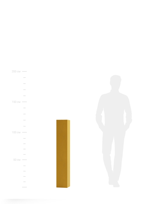 Кашпо CONCRETIKA COLONNA GOLD