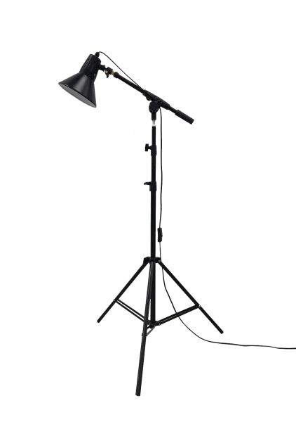 Торшер напольный со штативом, черный