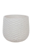 Кашпо Nobilis Marco "Cells white Jar" (файберклэй), D40хH35 см
