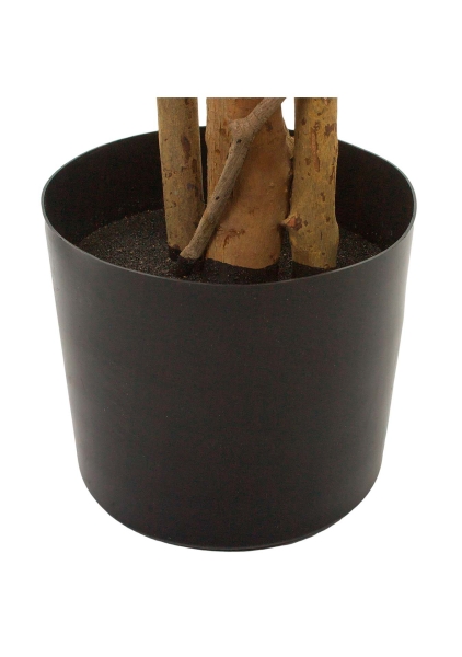 Дерево искусственное в кашпо "Фикус Лиана пестрый", Н180 см, 1680 листьев