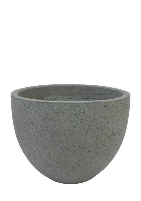 Кашпо Nobilis Marco "Grey Round" (полистоун), D40хH30 см