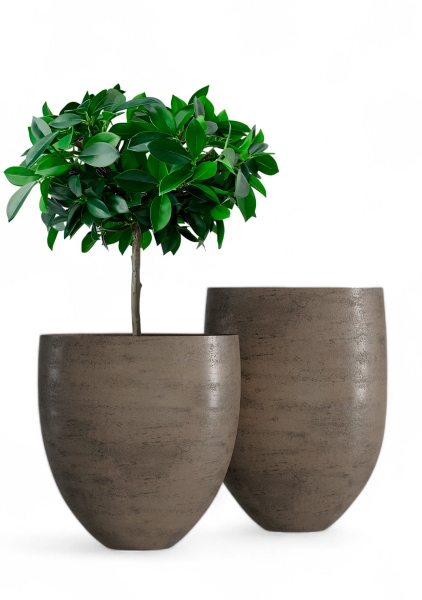 Кашпо CONCRETIKA BARREL SMOKEY GREY