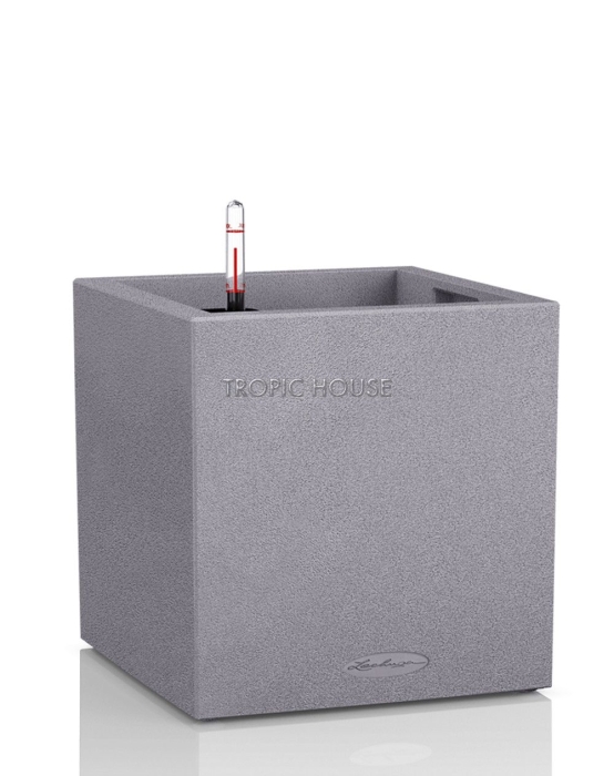Кашпо LECHUZA CANTO Stone low 40х40 см