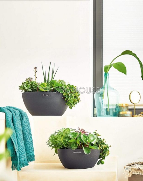 Кашпо LECHUZA CUBETO Stone 40х18 см