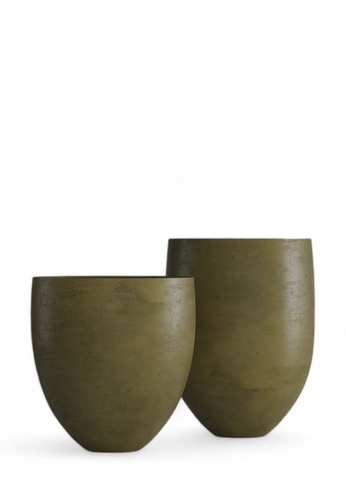 Кашпо CONCRETIKA BARREL AVOCADO GREEN