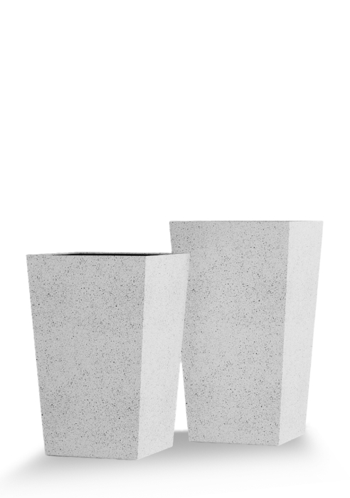 Кашпо CONCRETIKA CONIC EGG WHITE