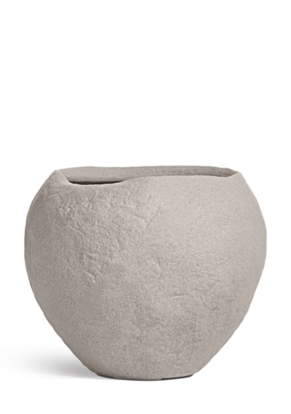 Кашпо TREEZ Effectory, Organic, Сфера, Белый песок