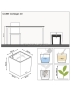 Кашпо LECHUZA CUBE Cottage 40х40 см
