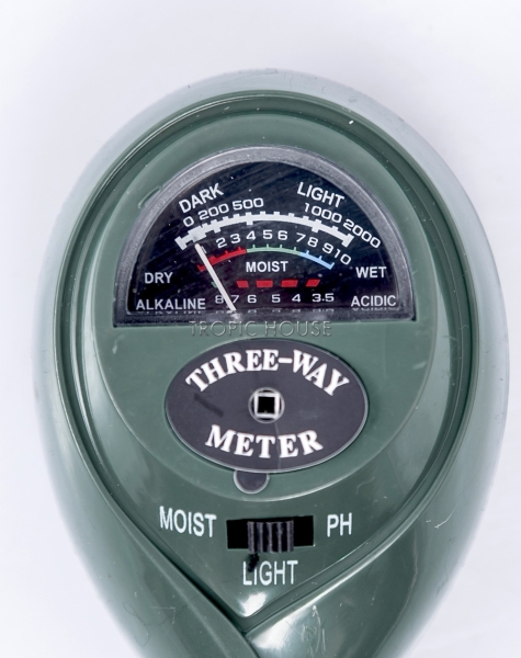 Прибор для измерения влажности почвы, темно-зеленый (круглый)