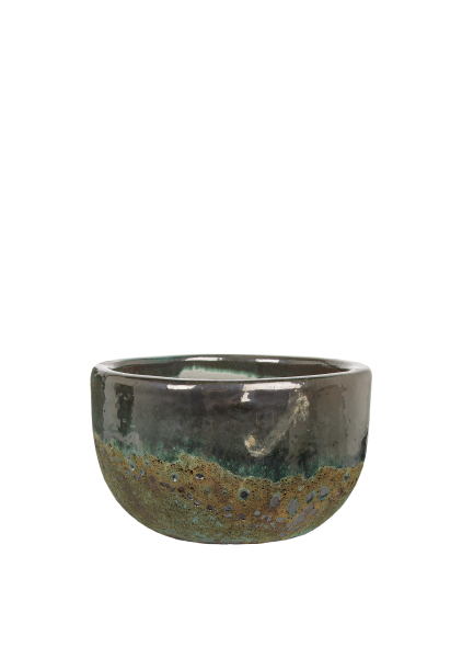 Кашпо Nobilis Marco S-green Round D32хH20 см