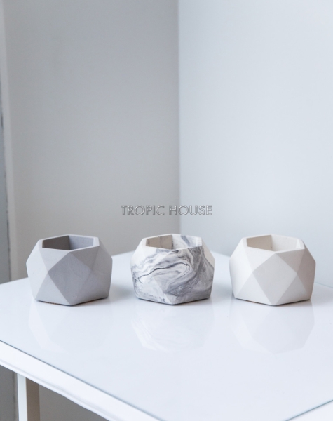 Кашпо бетонное настольное ТН 07