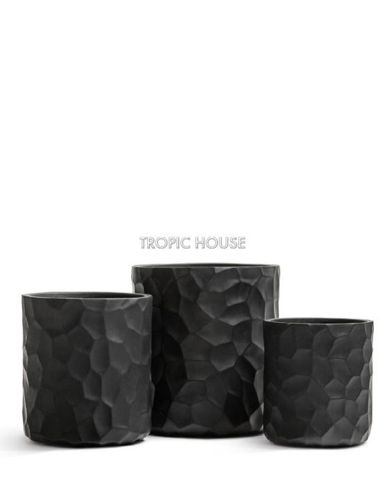 Кашпо TREEZ ERGO, Цилиндр, Антрацит
