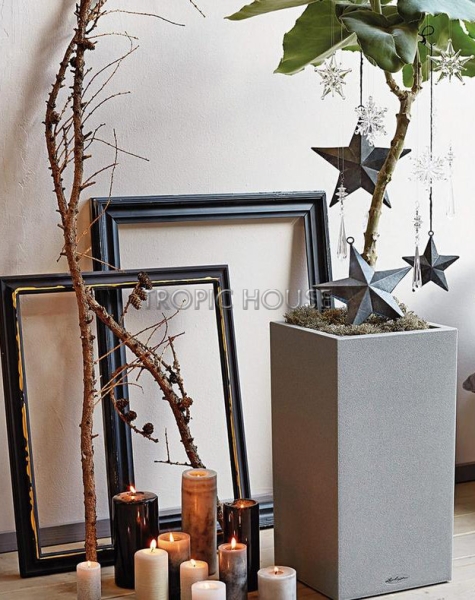 Кашпо LECHUZA CANTO Stone high 30х56 см