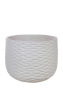 Кашпо Nobilis Marco "Cells white Jar" (файберклэй), D50хH40 см