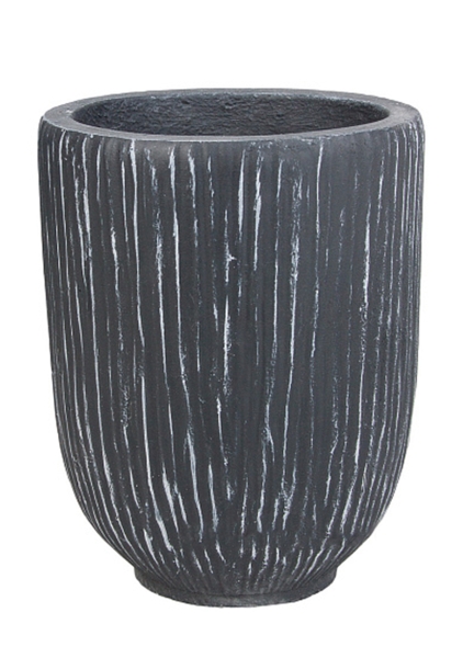 Кашпо Nobilis Marco "Ribs graphite Jar"