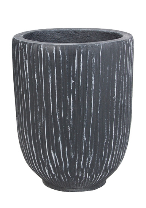 Кашпо Nobilis Marco "Ribs graphite Jar"