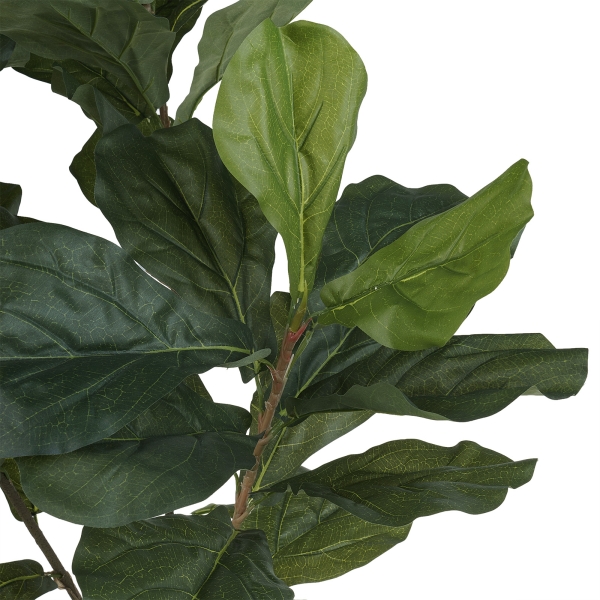 Дерево искусственное в кашпо "Фикус Лирата", Н120 см, 57 листьев