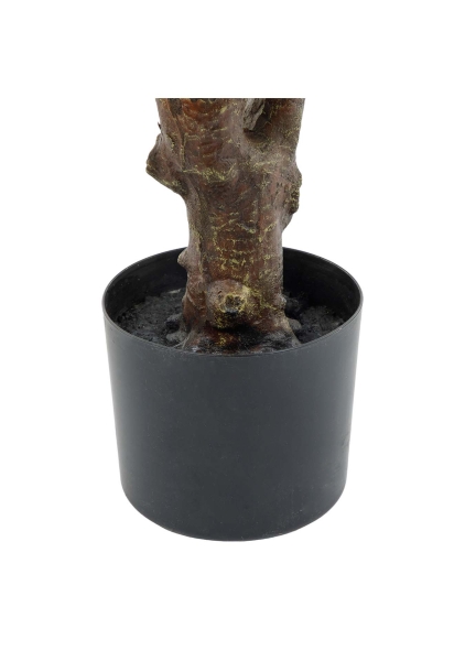 Дерево искусственное в кашпо "Фикус Лирата люкс", Н120 см, 69 листьев