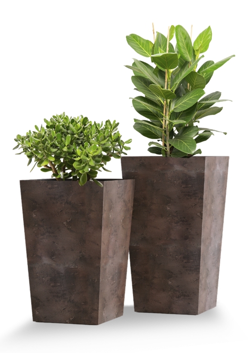 Кашпо CONCRETIKA CONIC TAUPE CONCRETE