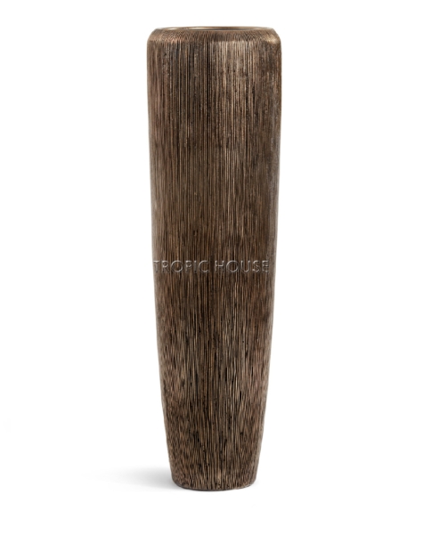 Кашпо TREEZ Effectory, Высокий конус, Тёмное-матовое золото