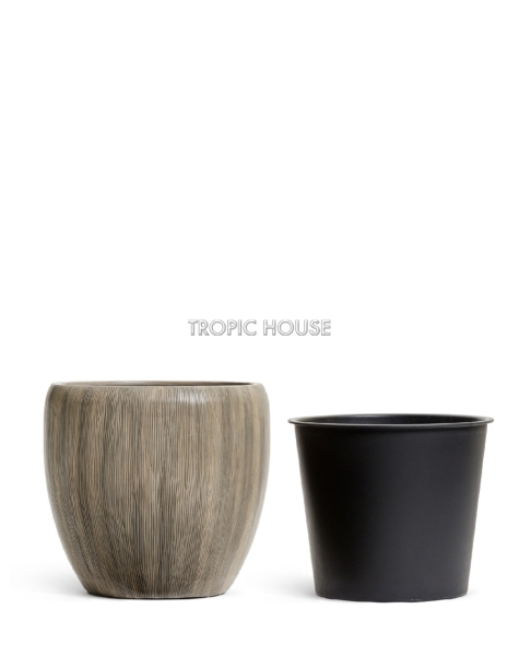 Кашпо TREEZ Effectory, Конус-Чаша , Капучино