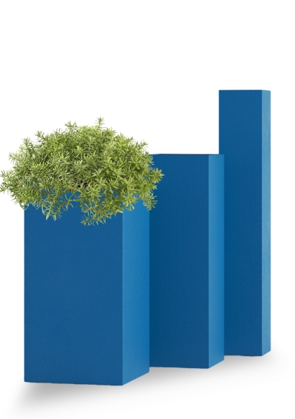 Кашпо CONCRETIKA COLONNA CLASSIC COBALT